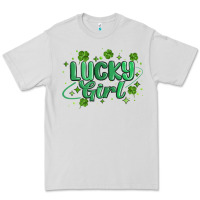 Dove Grey lucky girl Premium Tee - MaliasSmallBusiness