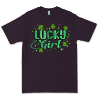 Plum lucky girl Premium Tee - MaliasSmallBusiness