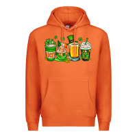 Carrot St. Patrick's Day coffee cups Premium Hoodie - OliviaCreatesArt