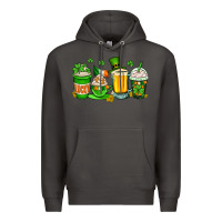 Smoke St. Patrick's Day coffee cups Premium Hoodie - OliviaCreatesArt