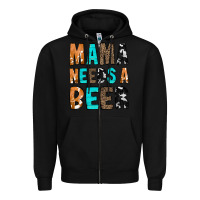 Black Mama Needs a Beer Zipper Hoodie - CowCowDesign