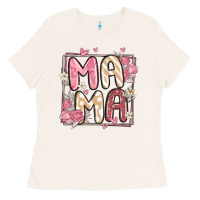 Bone floral mama Ladies Tee - MaliasSmallBusiness