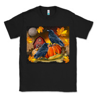 Black Fall Crow Classic Tee - LillyAllenDesigns