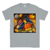Heather Grey Fall Crow Classic Tee - LillyAllenDesigns
