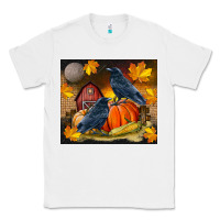 White Fall Crow Classic Tee - LillyAllenDesigns