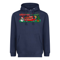 Navy christmas is coming Heavyweight Hoodie - BundleAndBundleShop