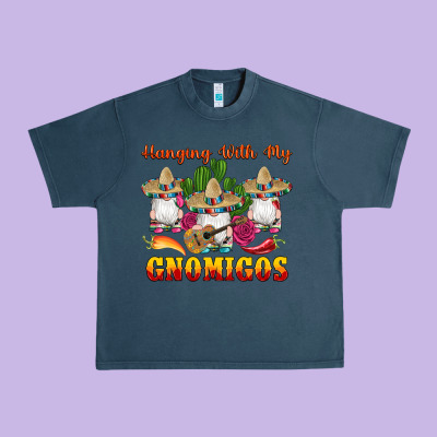 Hanging With Gnomigos Urban Heavy Tee Designed By Artiststas