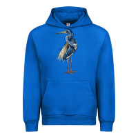 Cobalt Louisiana Heron Urban Hoodie - LillyAllenDesigns