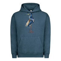 Pigment Midnight Navy Louisiana Heron Urban Hoodie - LillyAllenDesigns