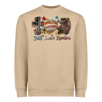 Faith Love Freedom 4th Of July Heavyweight Sweatshirt | Teevron