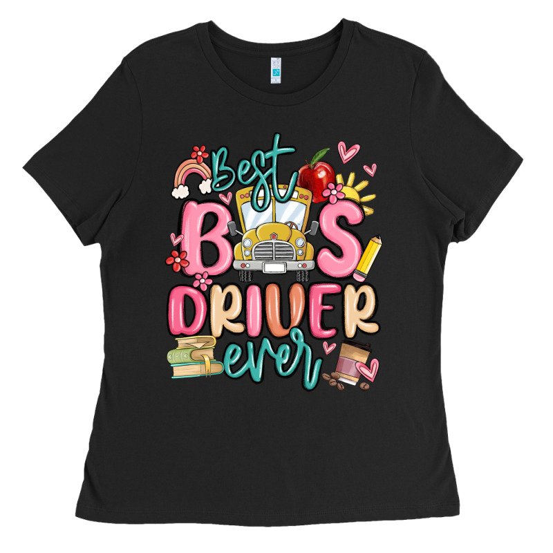 Best Bus Driver Ever Ladies Tee by MaliasSmallBusiness | Teevron