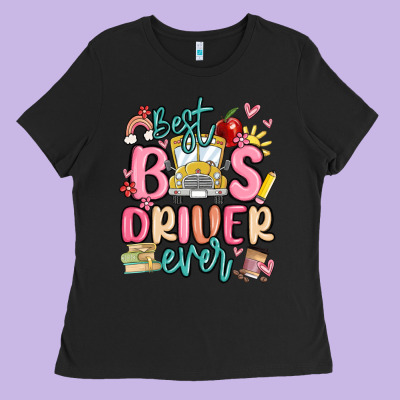 Best Bus Driver Ever Ladies Tee Designed By Maliassmallbusiness