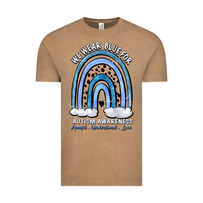We Wear Blue For Autism Awareness Accept Understan Vintage Tee by Artiststas | Teevron