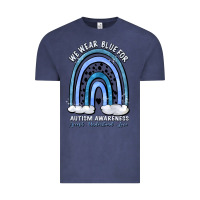 Vintage Denim we wear blue for autism awareness accept understan Vintage Tee - Artiststas