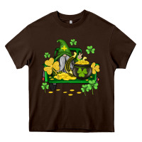 Chocolate Brown st patricks truck and gnome Heavy Core Tee - AdoDesignShop