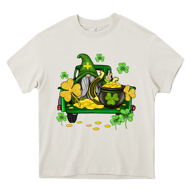St Patricks Truck And Gnome Heavy Core Tee by AdoDesignShop | Teevron