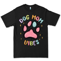 Black dog mom vibes Premium Tee - MaliasSmallBusiness
