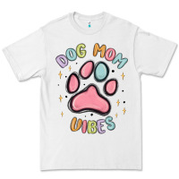 White dog mom vibes Premium Tee - MaliasSmallBusiness