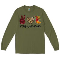 Army Green Peace Love Rodeo Long Sleeve Tee - Bettercallsaul