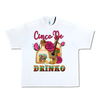 White cinco de drinko Urban Heavy Tee - Artiststas