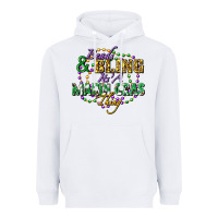 White heads and bling it's' a mardi gras thing Heavyweight Hoodie - FaDigitalArtStudio