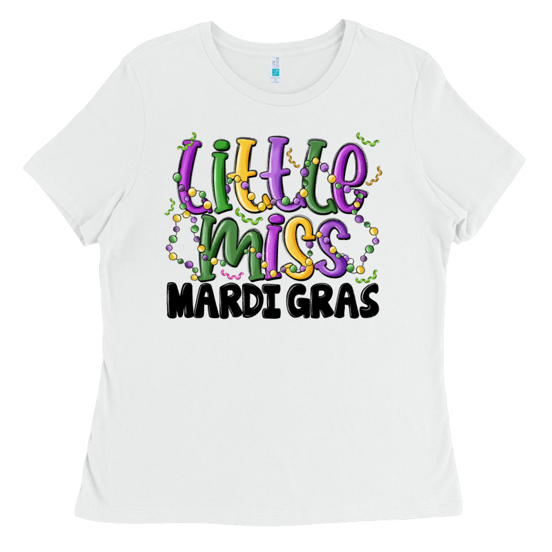 Little Miss Mardi Gras Ladies Tee by MaliasSmallBusiness | Teevron