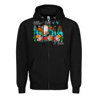 Black Glitter Dirt Mama Of Both Cow Flowers Zipper Hoodie - CowCowDesign