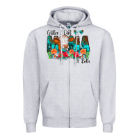 Heather Grey Glitter Dirt Mama Of Both Cow Flowers Zipper Hoodie - CowCowDesign