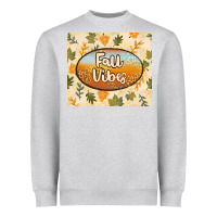 Heather Grey retro fall vibes Heavyweight Sweatshirt - TumblerDesignByShophia