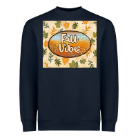 Navy retro fall vibes Heavyweight Sweatshirt - TumblerDesignByShophia