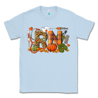 Dusty Blue Fall RN Registered Nurse Classic Tee - LillyAllenDesigns