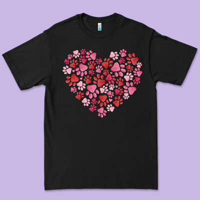 Dog Valentine Premium Tee Designed By Maliassmallbusiness