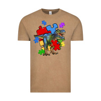 Vintage Coffee autism t rex Vintage Tee - Artiststas