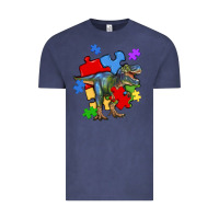 Vintage Denim autism t rex Vintage Tee - Artiststas