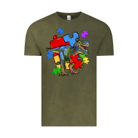Vintage Olive autism t rex Vintage Tee - Artiststas