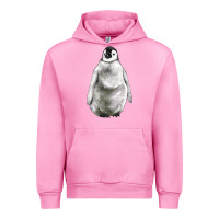 Fuchsia Pink baby penguin Urban Hoodie - LillyAllenDesigns