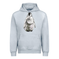 Heather Grey baby penguin Urban Hoodie - LillyAllenDesigns