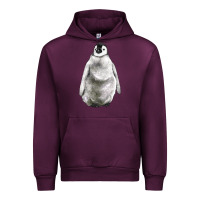 Mauve Wine baby penguin Urban Hoodie - LillyAllenDesigns