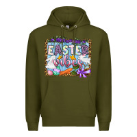 Army Green Easter vibes Premium Hoodie - OliviaCreatesArt