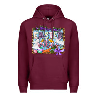 Burgundy Easter vibes Premium Hoodie - OliviaCreatesArt