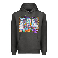 Charcoal Heather Easter vibes Premium Hoodie - OliviaCreatesArt