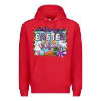 Red Easter vibes Premium Hoodie - OliviaCreatesArt