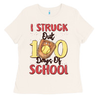 Bone i struck out 100 days of school Ladies Tee - MaliasSmallBusiness