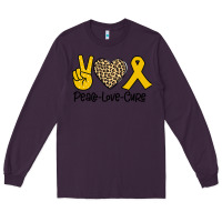 Plum Peace Love Cure Long Sleeve Tee - Bettercallsaul
