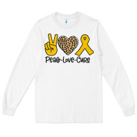 White Peace Love Cure Long Sleeve Tee - Bettercallsaul