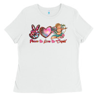 White peace love cupid Ladies Tee - RanaPortraitStore