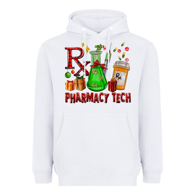 Pharmacy Tech Christmas Heavyweight Hoodie by FaDigitalArtStudio | Teevron