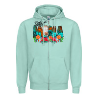 Seafoam Inked Mama Flowers Cow Zipper Hoodie - CowCowDesign
