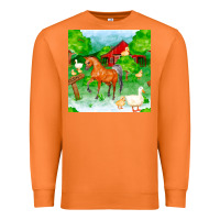 Carrot farm life seamless pattern Premium Sweatshirt - FaDigitalArtStudio