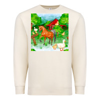 Sandshell farm life seamless pattern Premium Sweatshirt - FaDigitalArtStudio